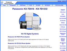 Tablet Screenshot of kxtd8161232.panasonicphonesystems.com